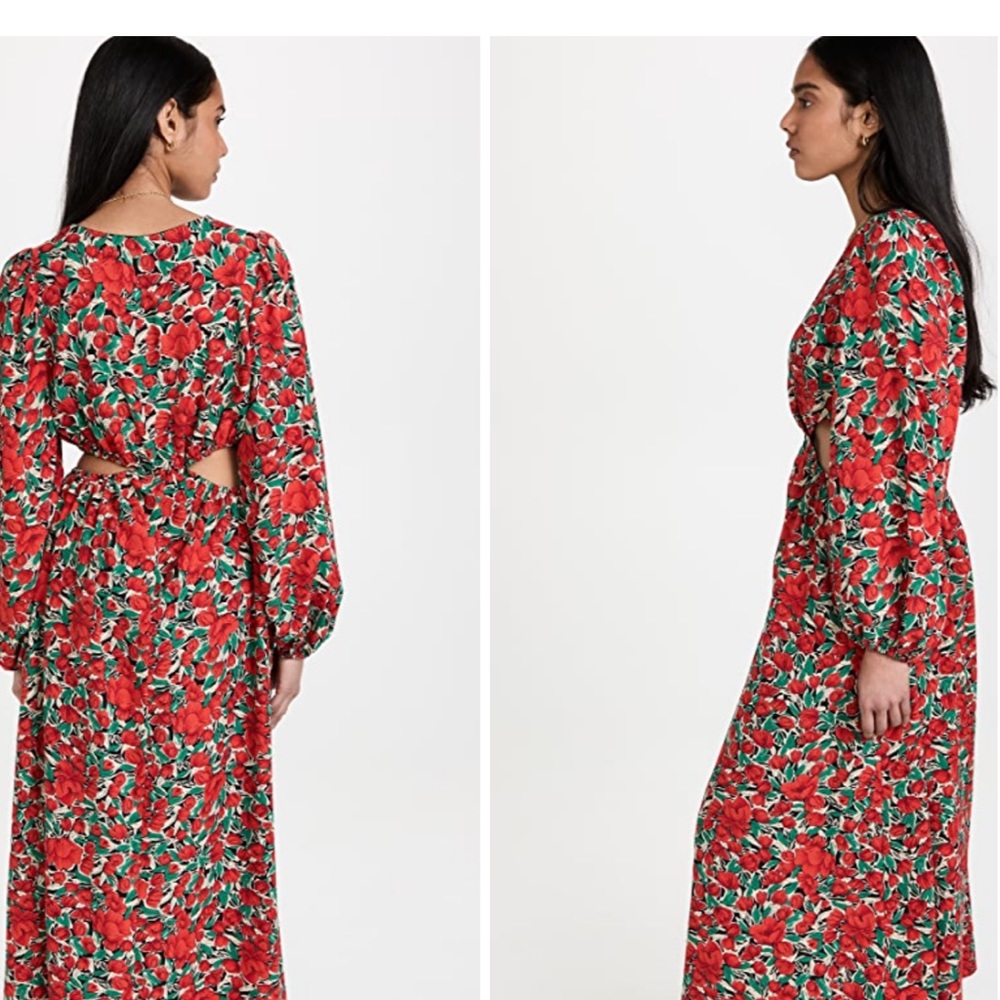 Endless Rose XS side cut out floral maxi dress-like new (worn 1x)